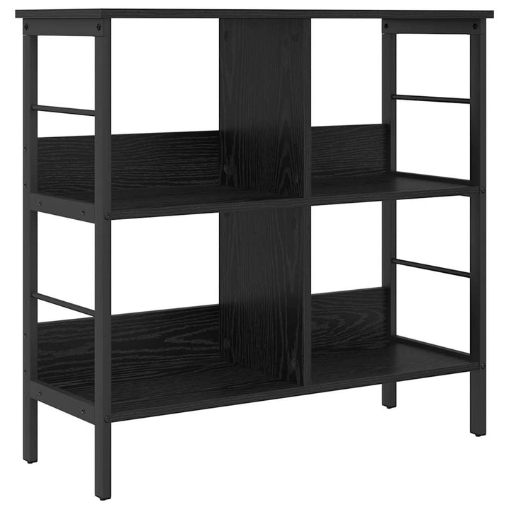 Bogreol Sort eg 82 x 32 x 79 cm Konstrueret træ