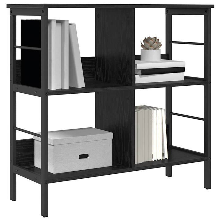 Bogreol Sort eg 82 x 32 x 79 cm Konstrueret træ