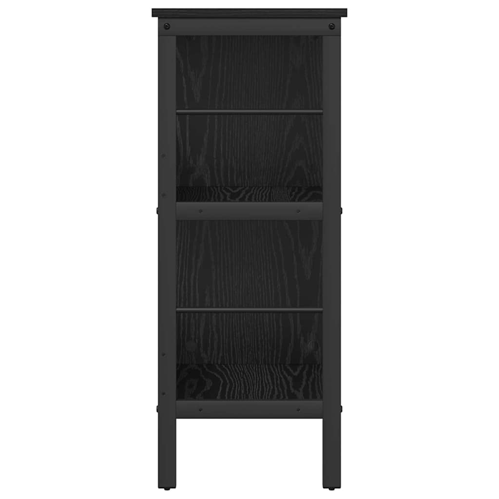 Bogreol Sort eg 82 x 32 x 79 cm Konstrueret træ