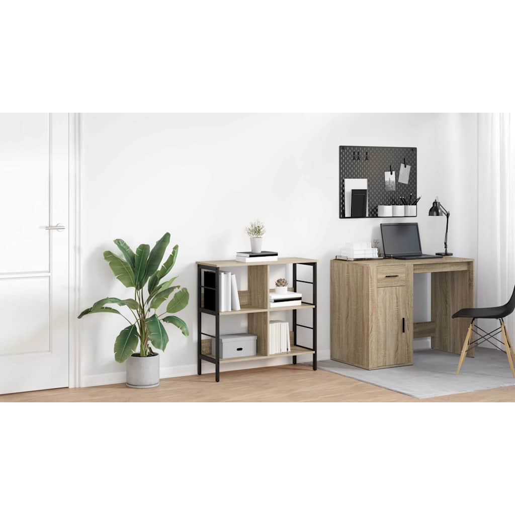 Bogreol Sonoma eg 82 x 32 x 79 cm Konstrueret træ