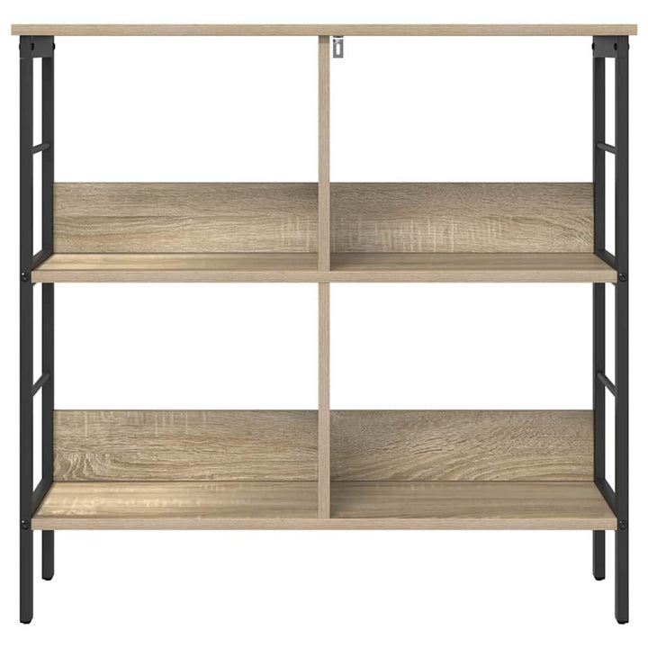Bogreol 4 niveauer 82 x 32 x 79 cm Konstrueret træ Sonoma eg