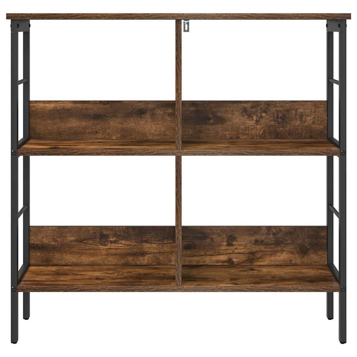 Bogreol 4 niveauer 82 x 32 x 79 cm Konstrueret træ Røget eg