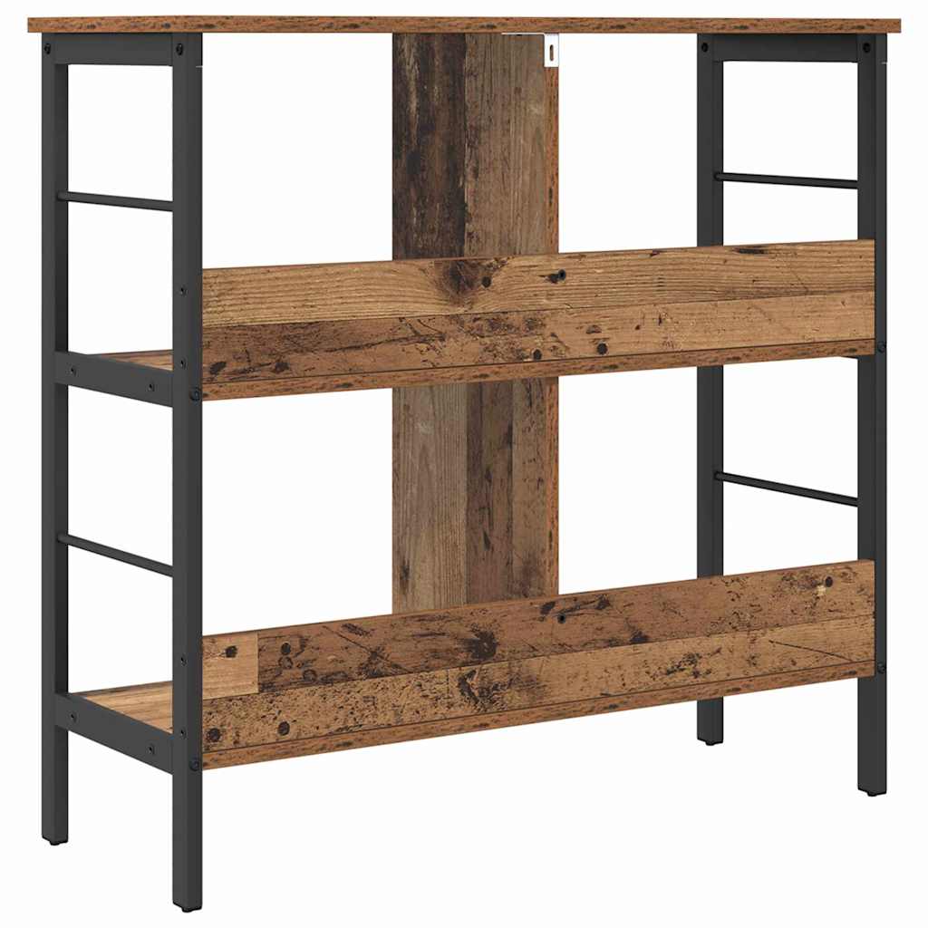 Bogreol Gammelt træ 82 x 32 x 79 cm Konstrueret træ