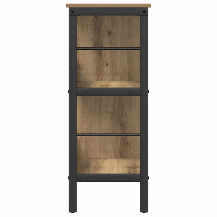 Bogreol Artisan Egetræ 82 x 32 x 79 cm Konstrueret træ