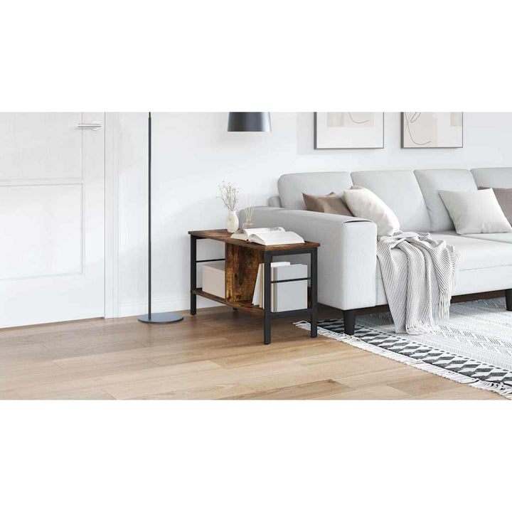 Bogreol Røget eg 82 x 32 x 47 cm Konstrueret træ