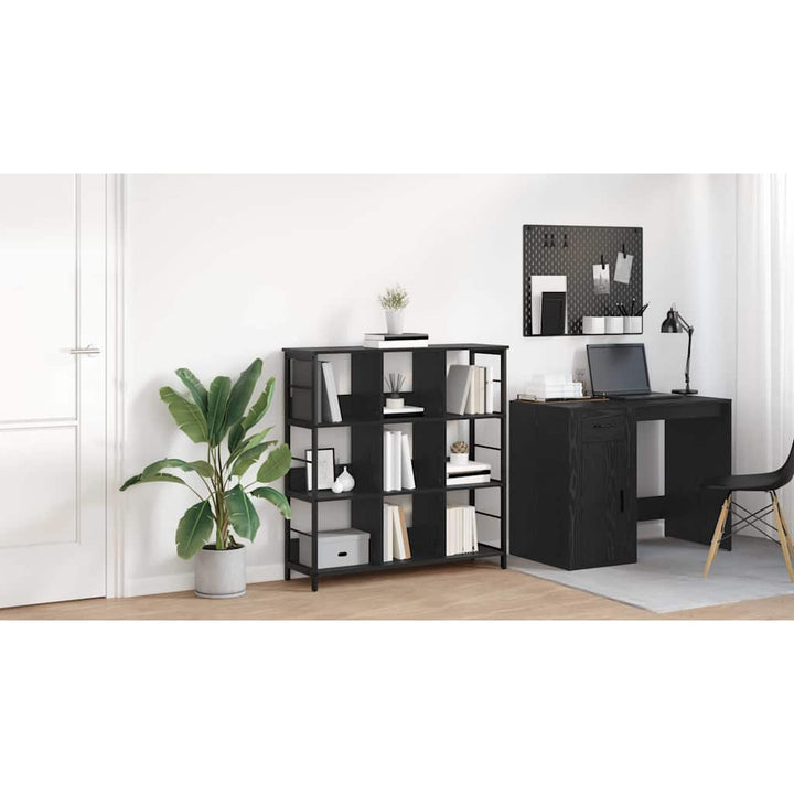 Bogreol Sort eg 102 x 32 x 104,5 cm Konstrueret træ