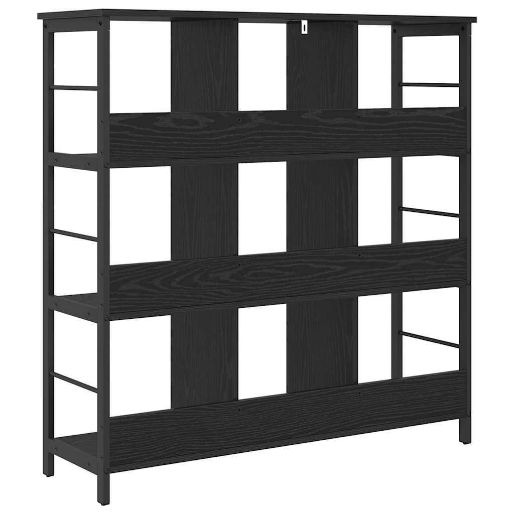Bogreol Sort eg 102 x 32 x 104,5 cm Konstrueret træ