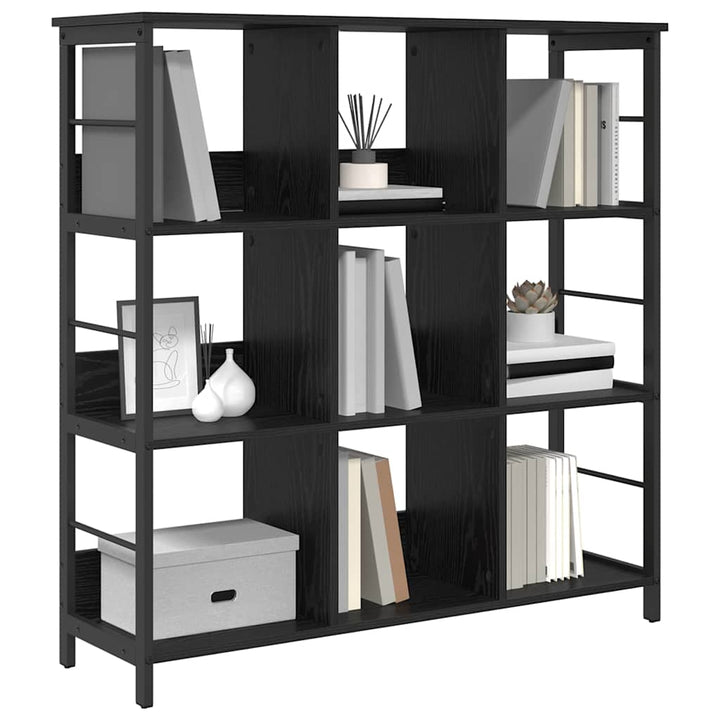 Bogreol Sort eg 102 x 32 x 104,5 cm Konstrueret træ
