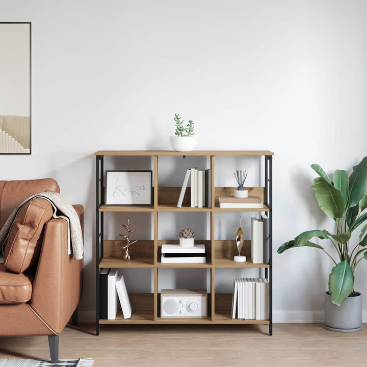 Bogreol Artisan Egetræ 102 x 32 x 104,5 cm Konstrueret træ