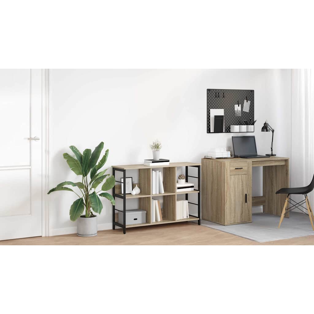 Bogreol Sonoma eg 102 x 32 x 72,5 cm Konstrueret træ
