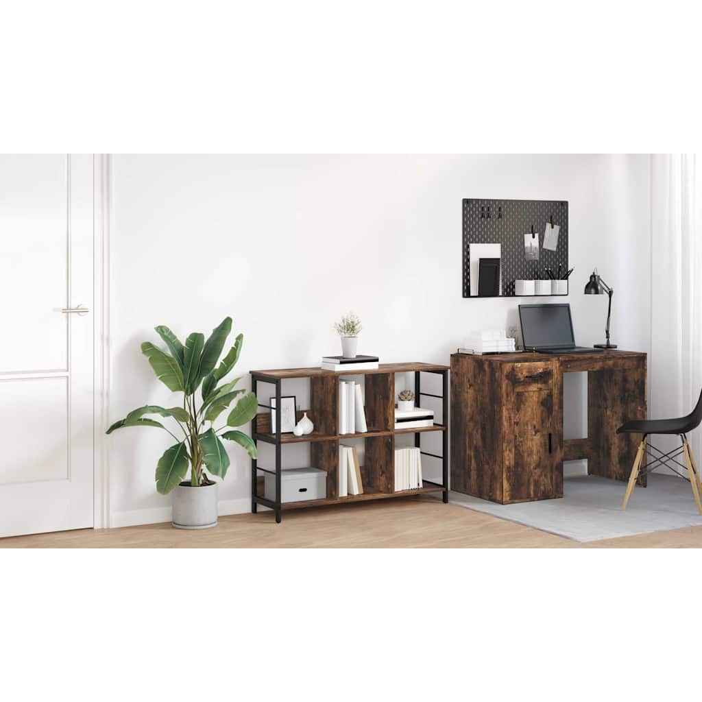 Bogreol Røget eg 102 x 32 x 72,5 cm Konstrueret træ
