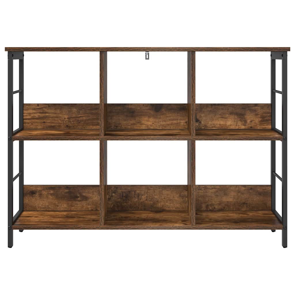 Bogreol Røget eg 102 x 32 x 72,5 cm Konstrueret træ