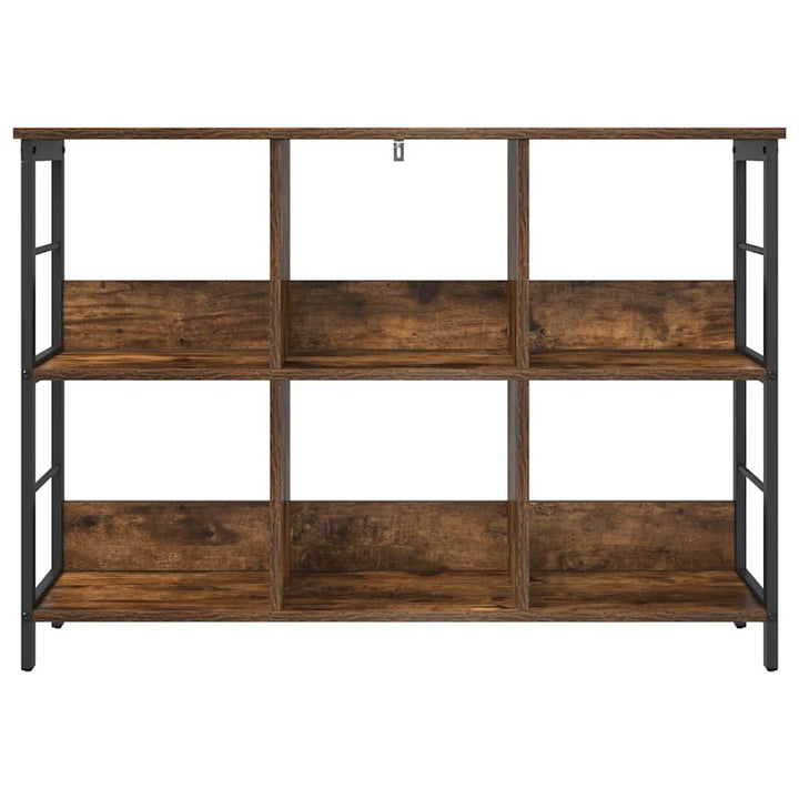 Bogreol Røget eg 102 x 32 x 72,5 cm Konstrueret træ