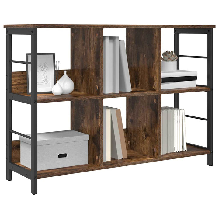 Bogreol Røget eg 102 x 32 x 72,5 cm Konstrueret træ