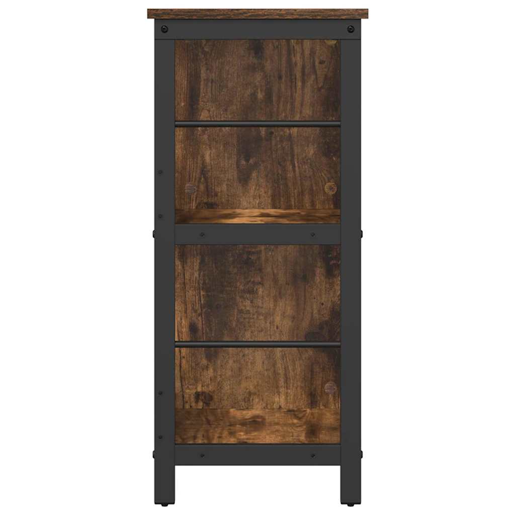 Bogreol Røget eg 102 x 32 x 72,5 cm Konstrueret træ