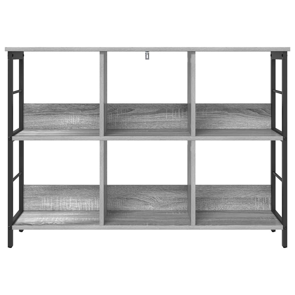 Bogreol Grå Sonoma 102 x 32 x 72,5 cm Konstrueret træ