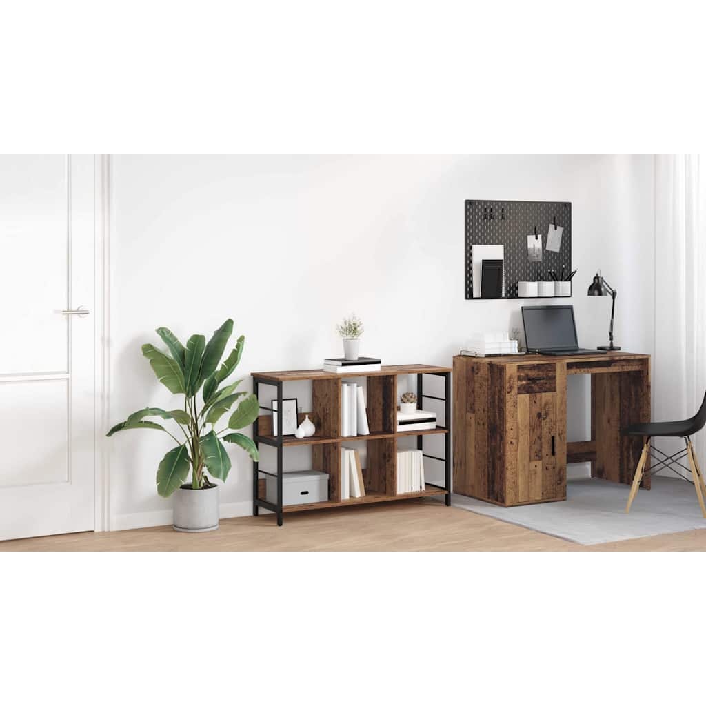 Bogreol Gammelt træ 102 x 32 x 72,5 cm Konstrueret træ