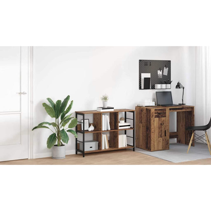 Bogreol Gammelt træ 102 x 32 x 72,5 cm Konstrueret træ