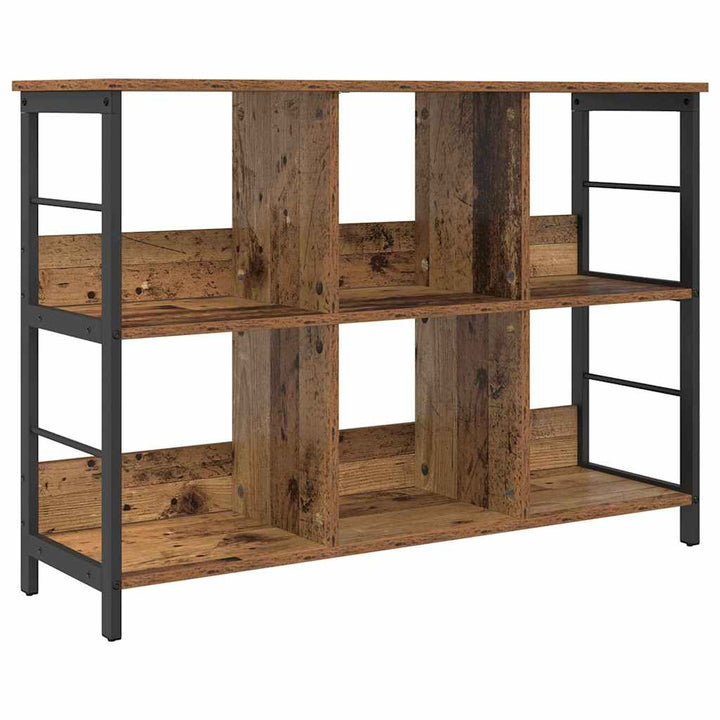 Bogreol Gammelt træ 102 x 32 x 72,5 cm Konstrueret træ
