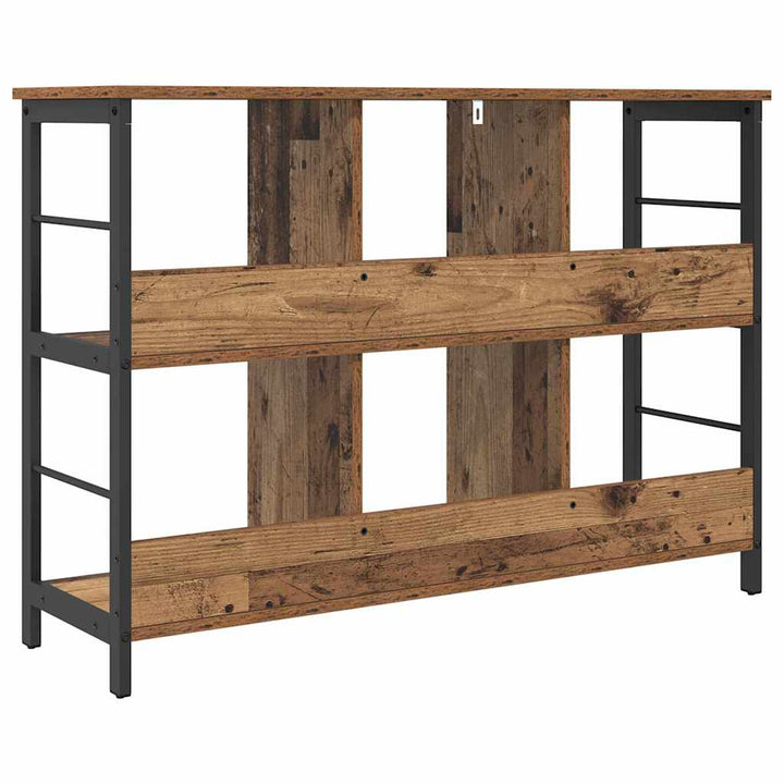 Bogreol Gammelt træ 102 x 32 x 72,5 cm Konstrueret træ