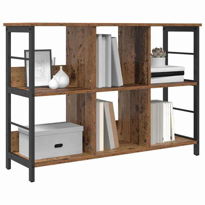Bogreol Gammelt træ 102 x 32 x 72,5 cm Konstrueret træ