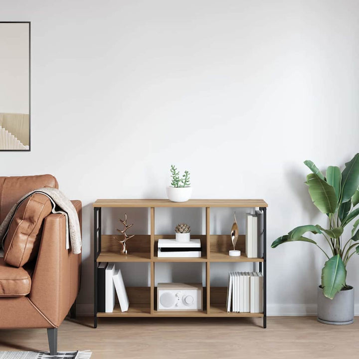 Bogreol Artisan Egetræ 102 x 32 x 72,5 cm Konstrueret træ