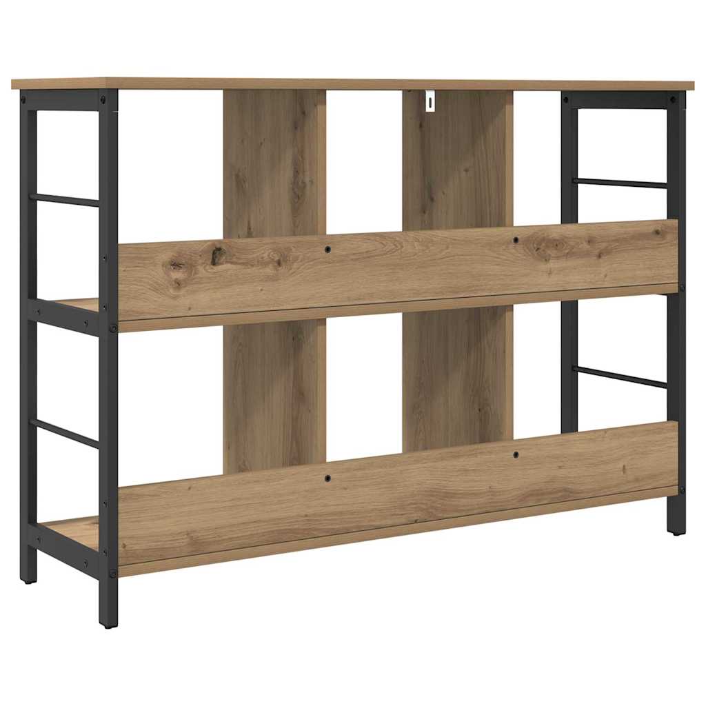 Bogreol Artisan Egetræ 102 x 32 x 72,5 cm Konstrueret træ