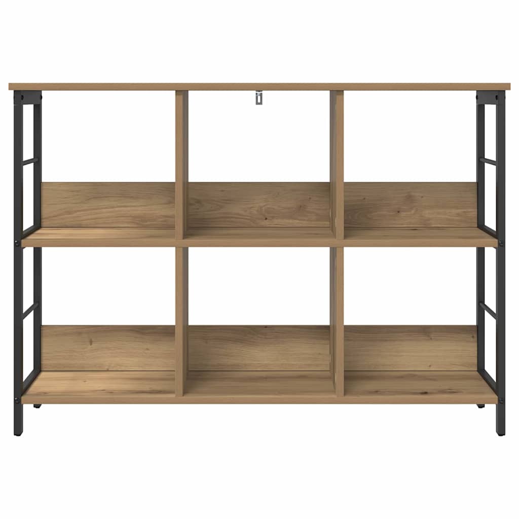 Bogreol Artisan Egetræ 102 x 32 x 72,5 cm Konstrueret træ