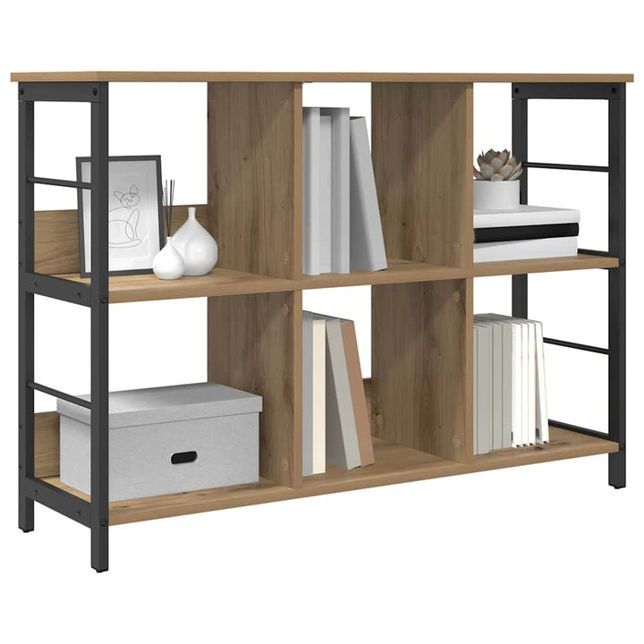 Bogreol Artisan Egetræ 102 x 32 x 72,5 cm Konstrueret træ