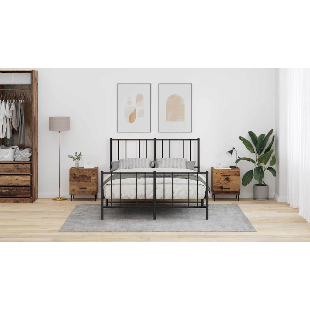 Natskab 2 pcs Gammelt træ 40 x 35 x 47,5 cm Konstrueret træ