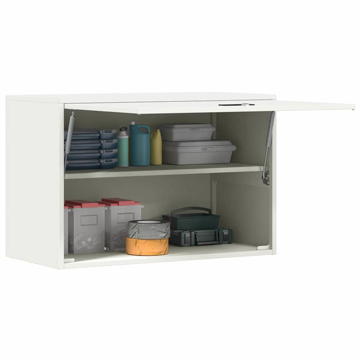 Vægbeslag til Garage Hvid 80 x 40 x 53 cm Pulverlakeret stål