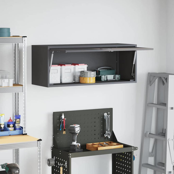 Vægbeslag til Garage Sort 90 x 33 x 35 cm Pulverlakeret stål