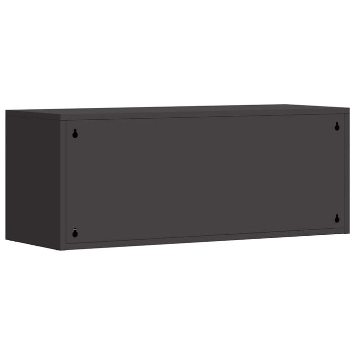 Vægbeslag til Garage Sort 90 x 33 x 35 cm Pulverlakeret stål