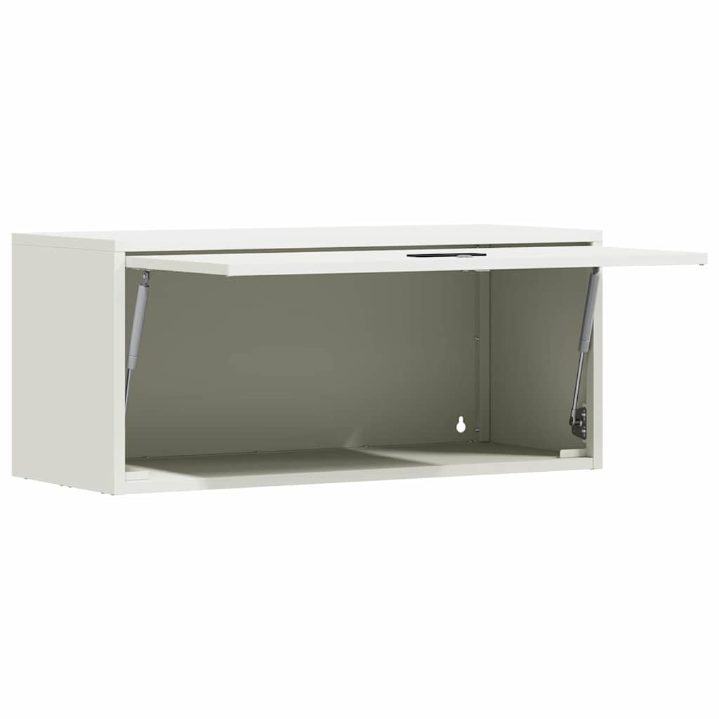 Vægbeslag til Garage Hvid 80 x 33 x 35 cm Pulverlakeret stål