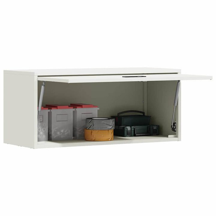 Vægbeslag til Garage Hvid 80 x 33 x 35 cm Pulverlakeret stål