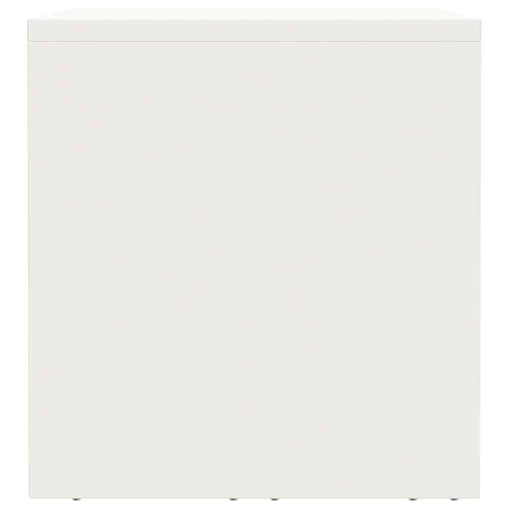 Vægbeslag til Garage Hvid 80 x 33 x 35 cm Pulverlakeret stål