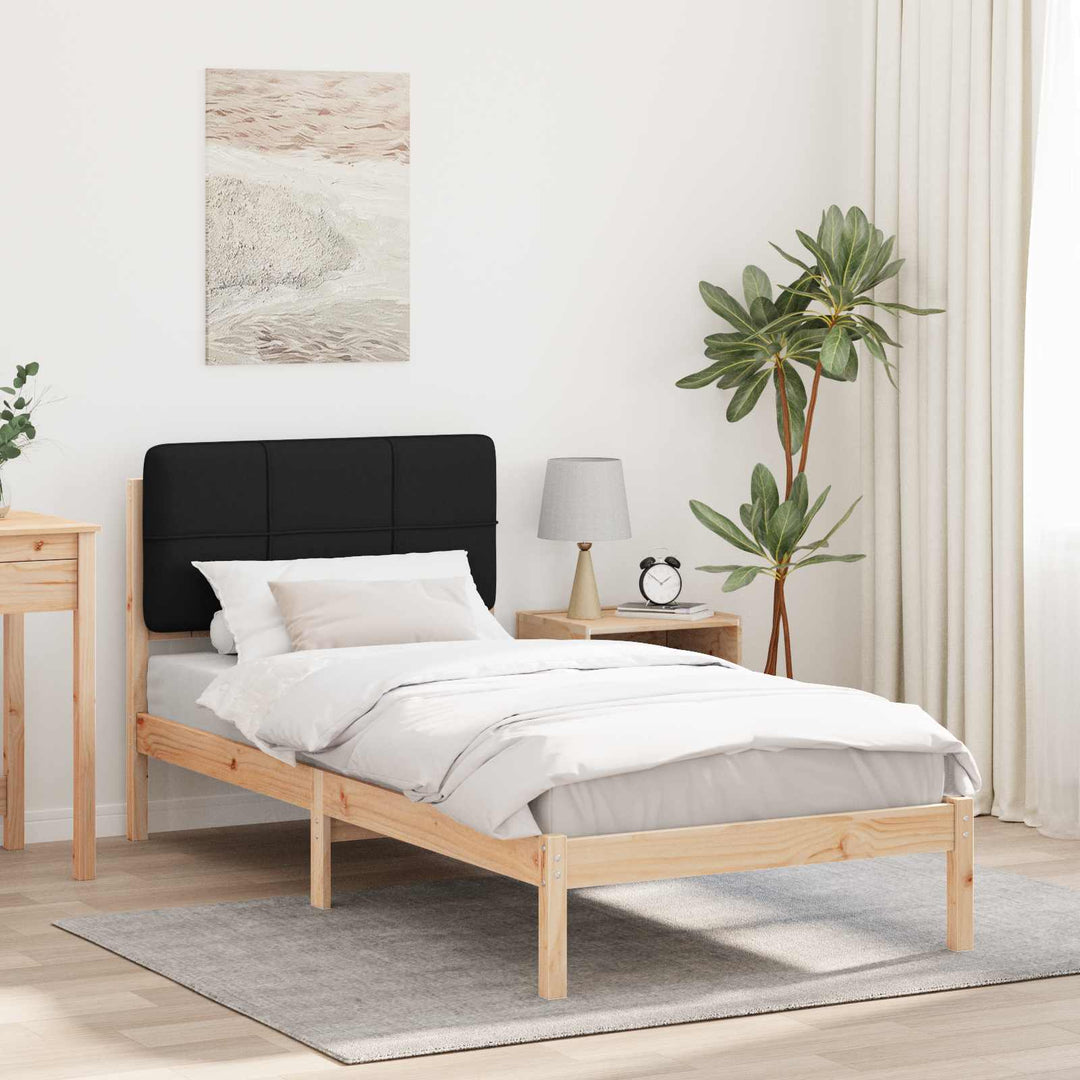 Sengestel med Polstret Hovedgavl Sort 80 x 200 cm