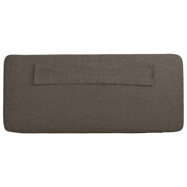 Polstret sengegavl Brun og Taupe 180 cm Massiv fyrretræ