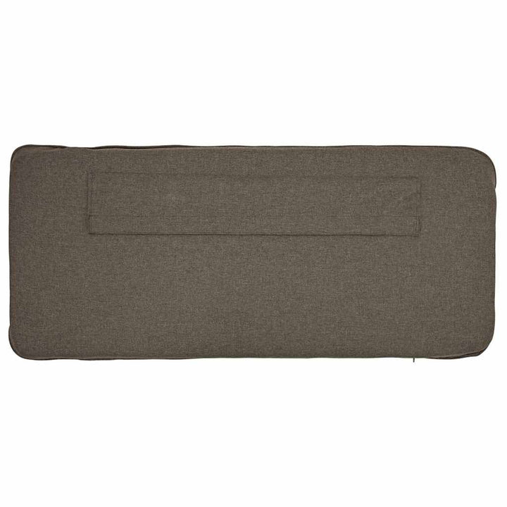 Polstret sengegavl Brun og Taupe 135 cm Massiv fyrretræ