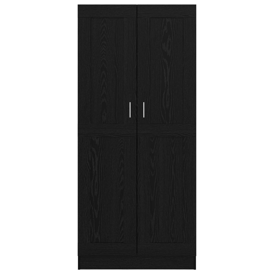 Bogskab 3 niveauer 82,5 x 30,5 x 185 cm Konstrueret træ Sort eg