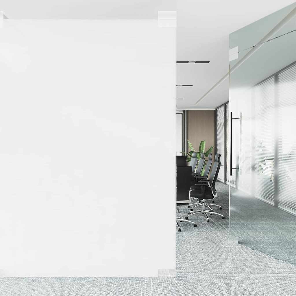 Statisk Vinduesfilm Frostet hvid 90 x 1000 cm PVC