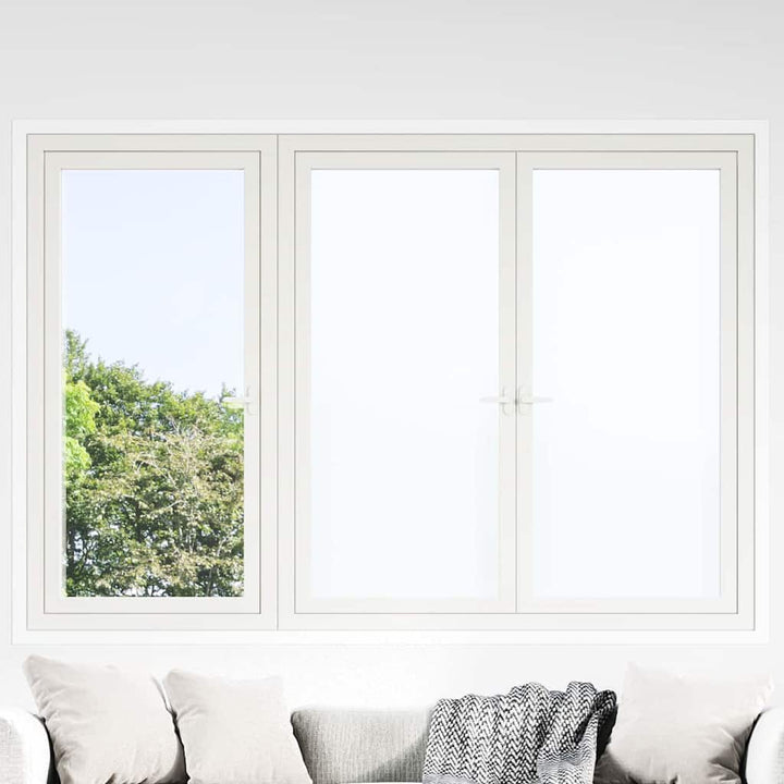 Statisk Vinduesfilm Frostet hvid 90 x 2000 cm PVC
