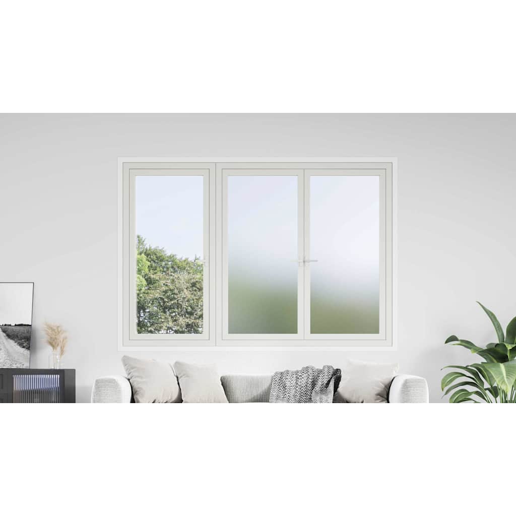 Selvklæbende Vinduesfolie Frostet grå 90 x 2000 cm PVC