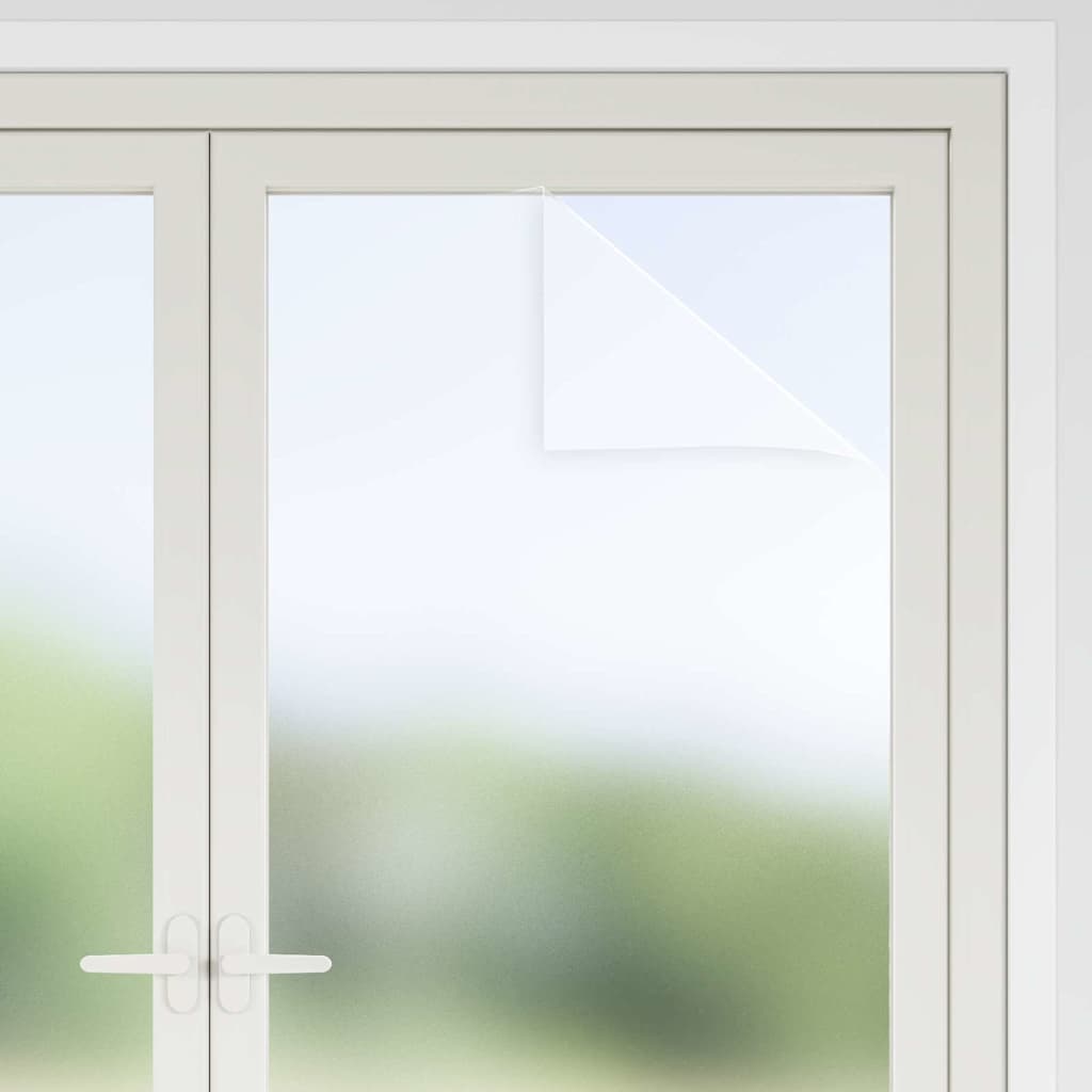 Selvklæbende Vinduesfolie Frostet hvid 90 x 2000 cm PVC