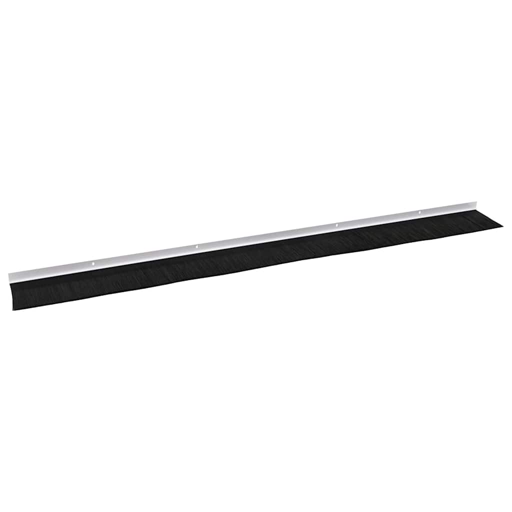Skruemonterede dørbørste tætninger 12 pcs Hvid 100 cm