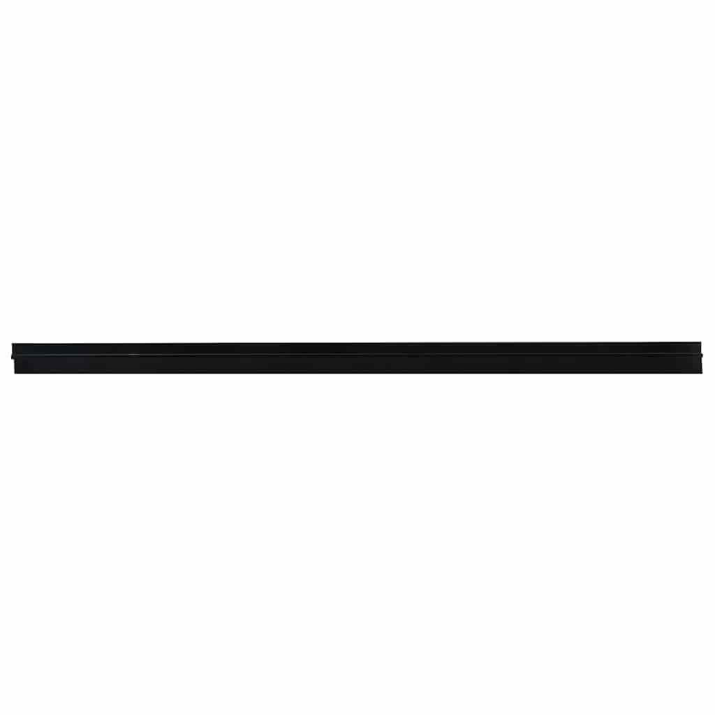 Selvklæbende dørbørstetætninger 12 pcs Sort 100 cm