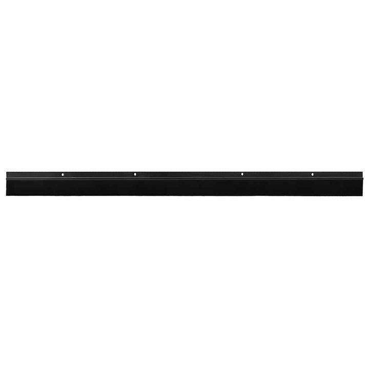 Skruemonterede dørbørste tætninger 6 pcs Sort 100 cm
