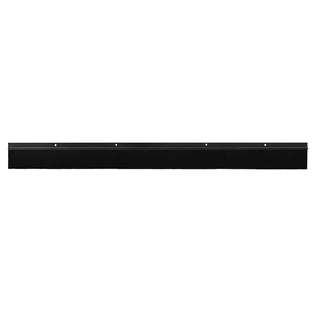 Skruemonterede dørbørste tætninger 6 pcs Sort 100 cm