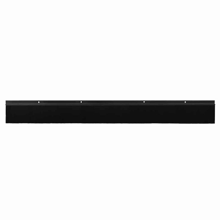 Skruemonterede dørbørste tætninger 12 pcs Sort 100 cm