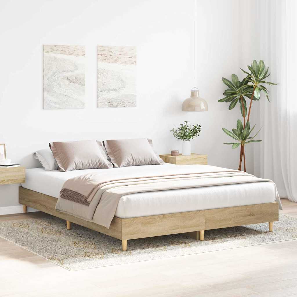 Sengestel Sonoma 152 x 203 cm Konstrueret træ